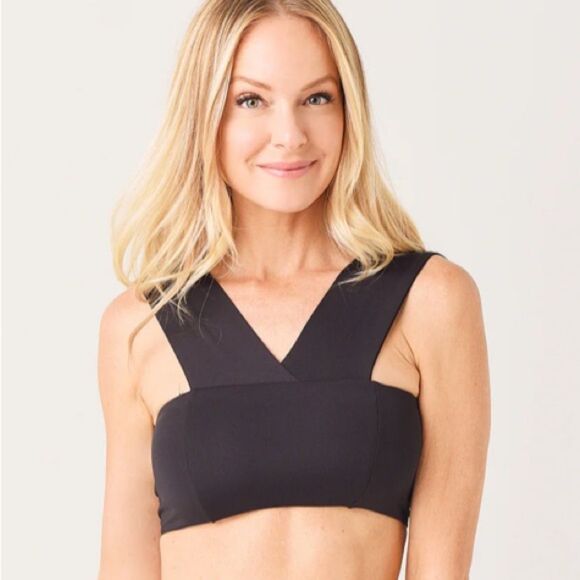 L*SPACE Parker Pastel Green Wide Strap Bandeau Bikini Top Sports Bra Size XS - Picture 6 of 6